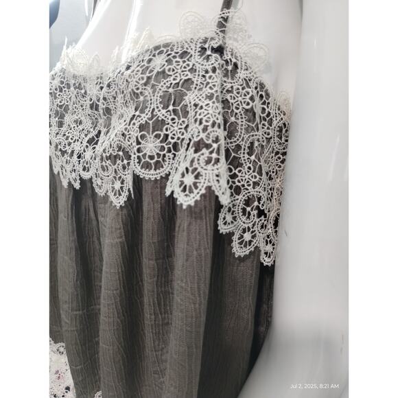 Zara Womens Size Small Lace Flowy Hippie Summer Beachy Feminine Dainty Cami Top - Picture 7 of 9